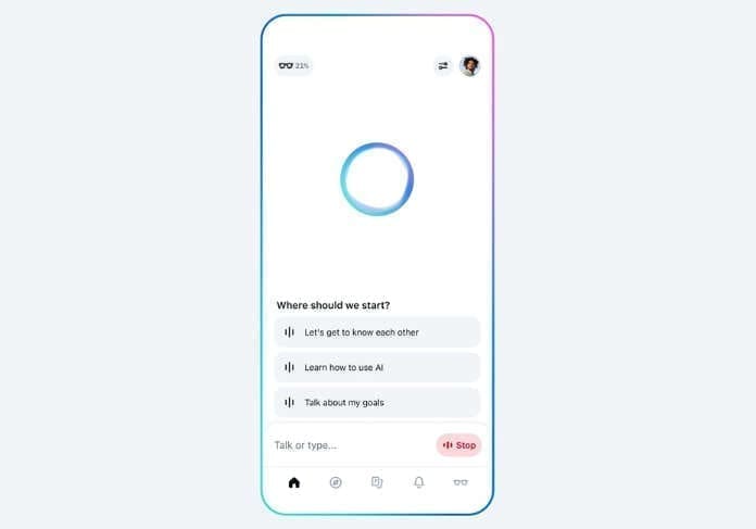 Meta AI app Meta AI app